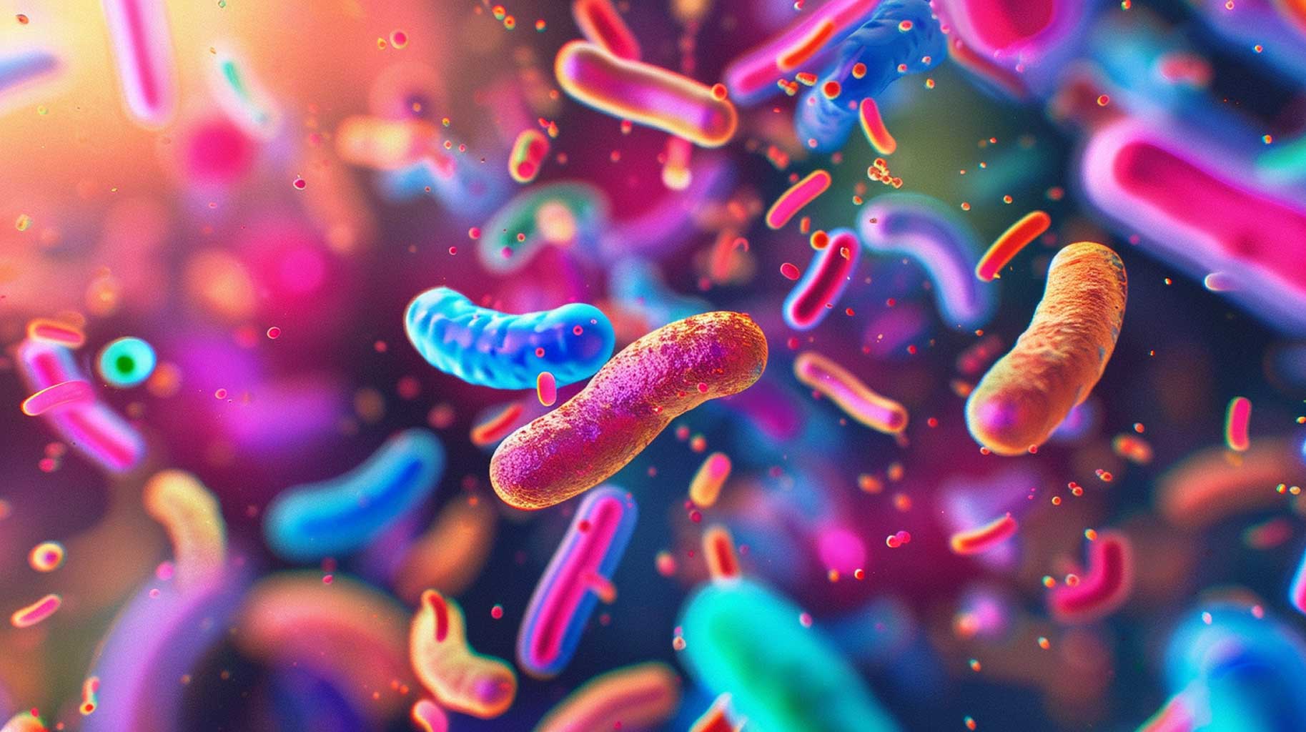 Image d'un microbiome généré par IA
